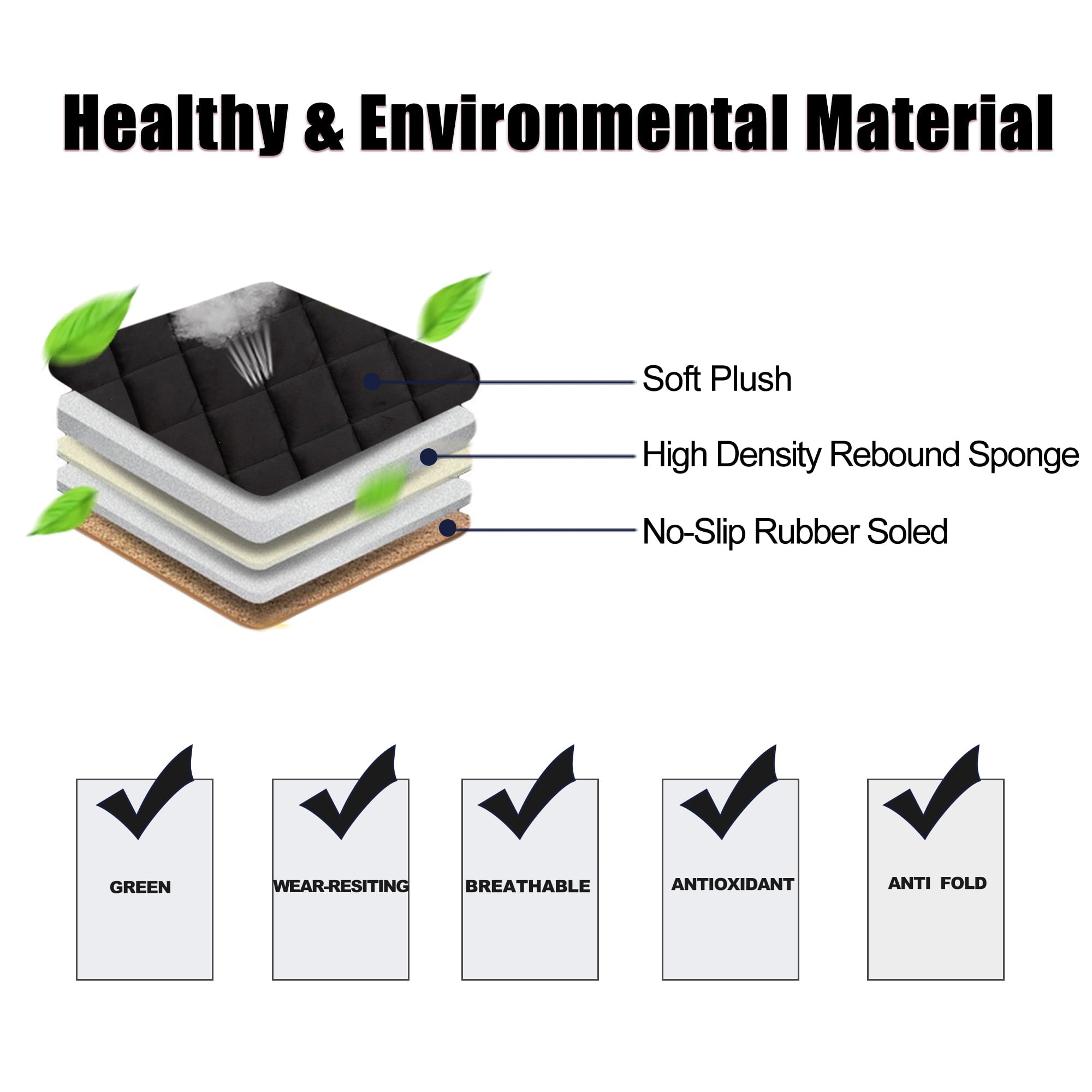 Unique Bargains 2 Pcs Front Car Seat Cover Breathable Plush Pad Chair Cushion for Vehicle Home Office Universal Black