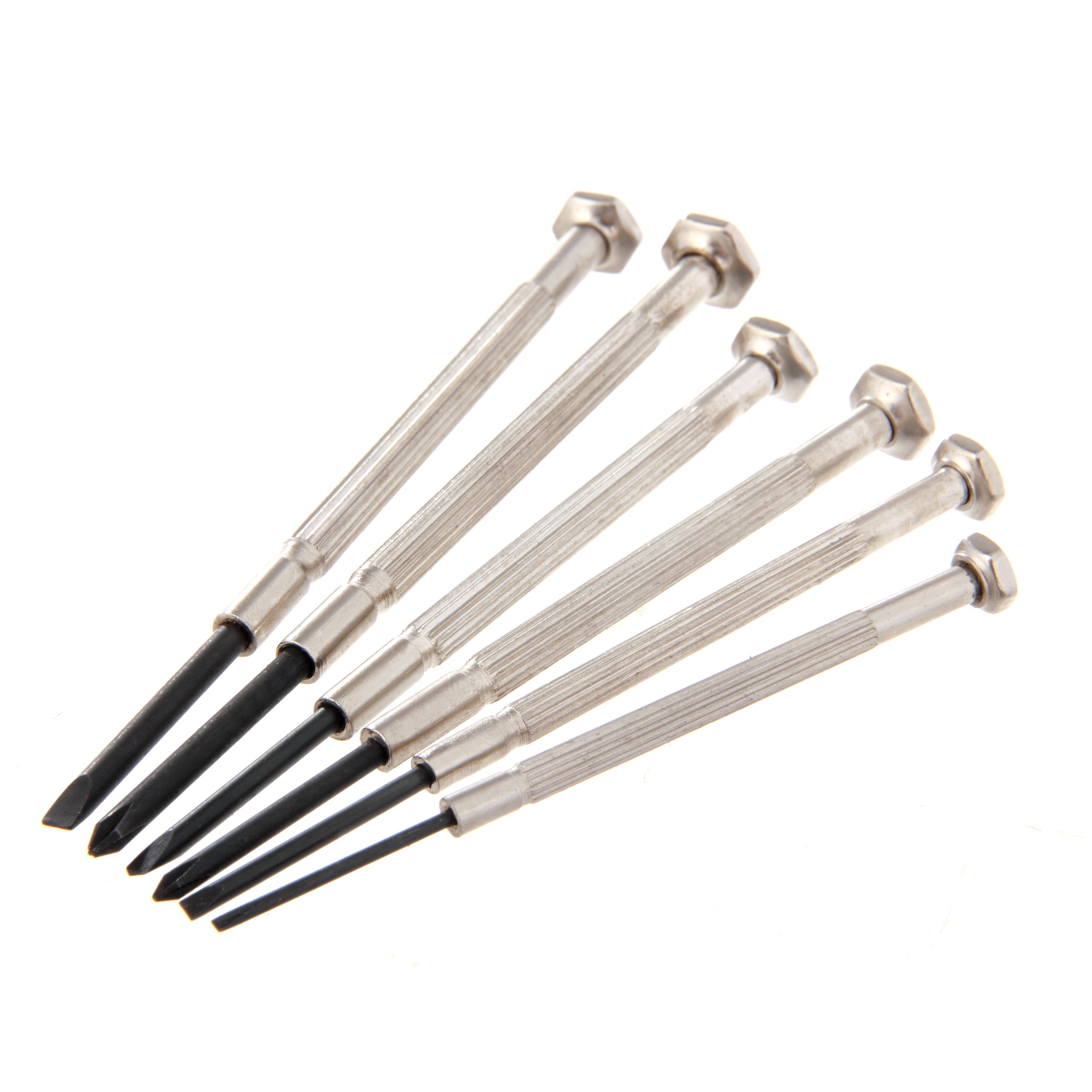 Hyper Tough 6 Piece Precision Philips and Slotted Screwdriver Set TS80037R