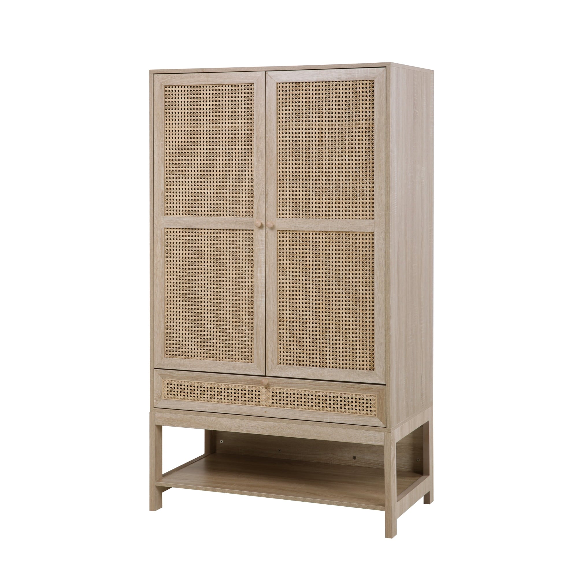 Loft Lyfe Joella Natural Rattan Wardrobe Dresser