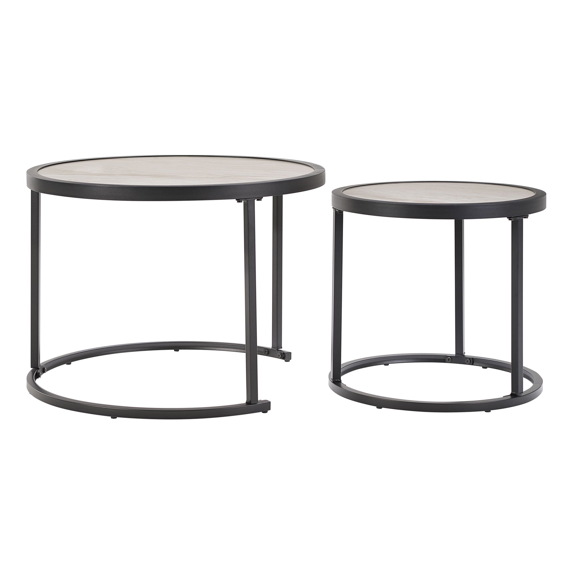 Better Homes & Gardens River Oaks 3-Piece Sofa and Nesting Tables with Patio Cover, Dark