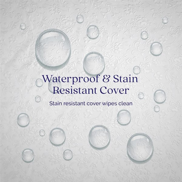 Cozey 8 in. Spring Coil Futon Mattress, Microfiber, Full, Blue Gray