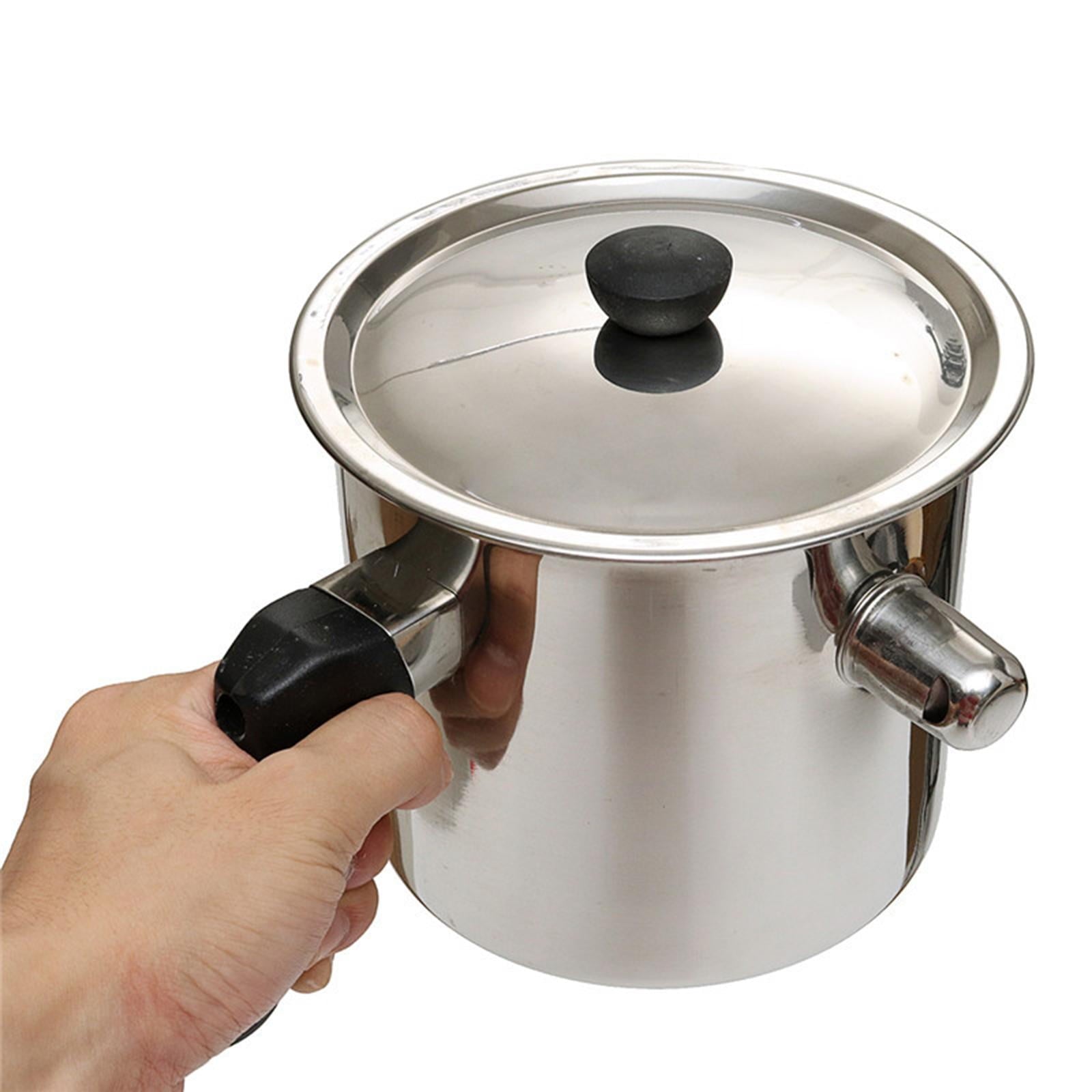 Candle Making Pouring Pot Stainless Steel Double Boilers Dripless Pouring Heat-Resistant Handle Melter Pot,Candle Making Supplies 20x17CM 2.5L