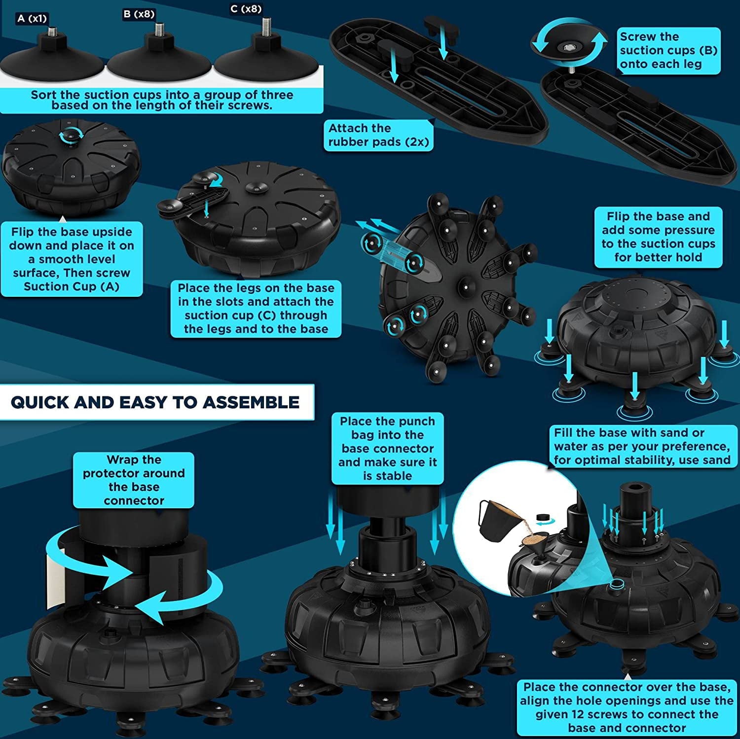 RDX Free Standing Punching Bag with Gloves, 6FT XXL Heavy Duty Adult RONIN Target Pedestal Bag Set, Green