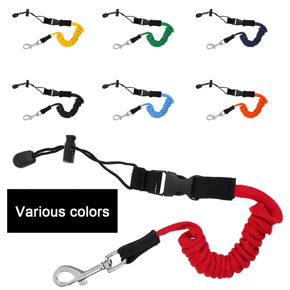 Outdoor Three Stretchable Kayak Paddle Ropes Black