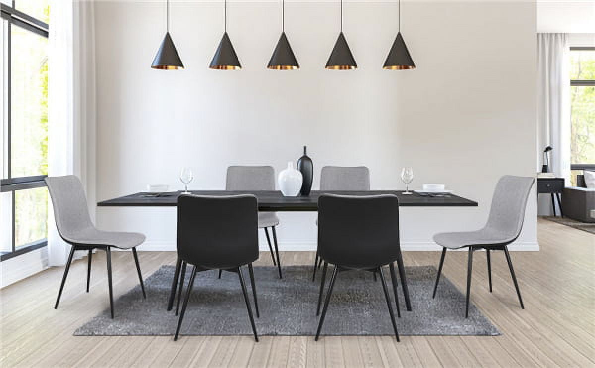 Topeakmart Dining Chair, Set of 4, Gray