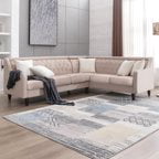 BALUS L Shaped Sofa Couch, Sectional Couches for Living Room, 6-seat Sofa Couch Has Button Tufted Backrest, U Shape Grey Sofa for Living Room/Apartment/Office (Dark Grey)