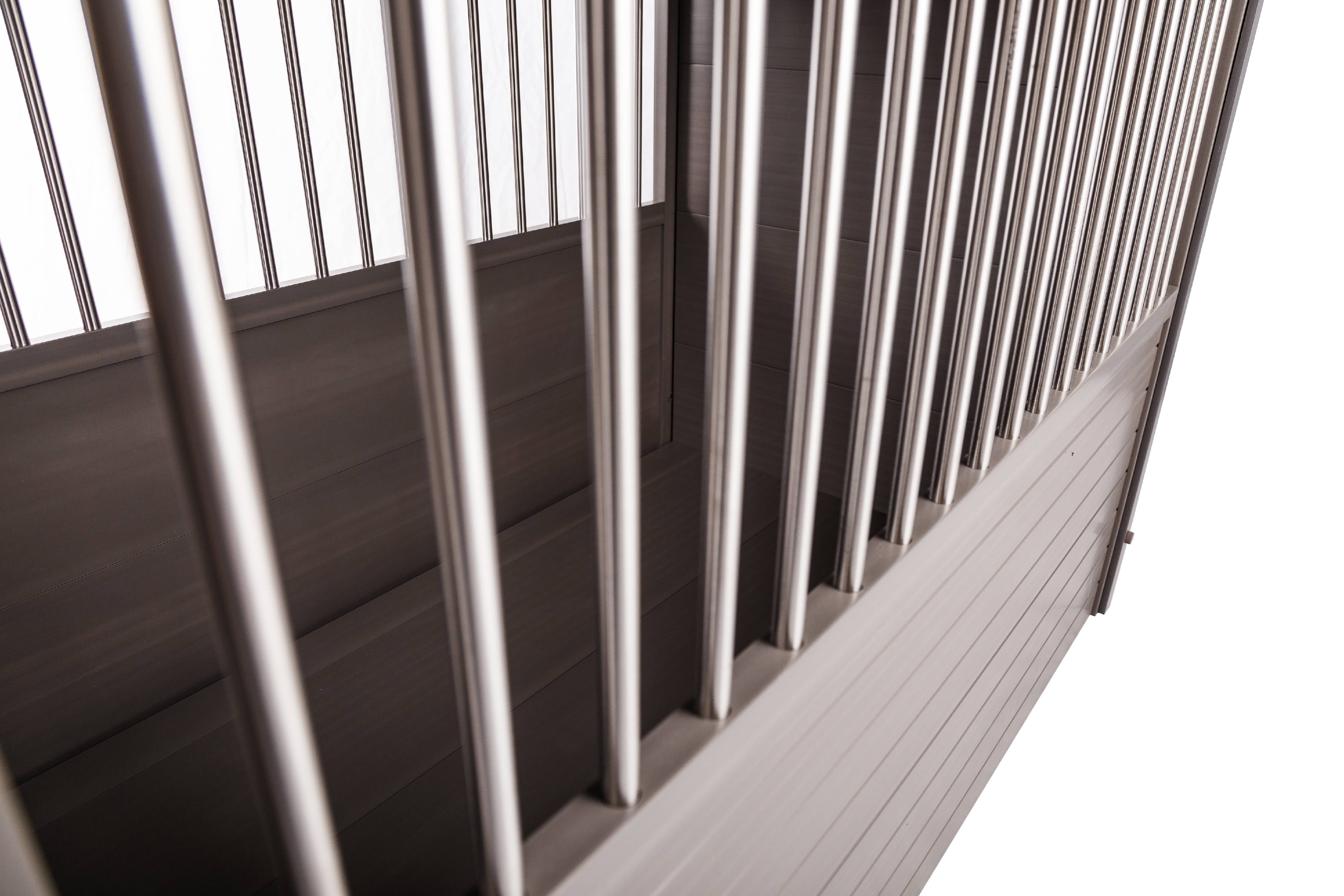 ECOFLEX® Dog Crate End Table - Grey Large