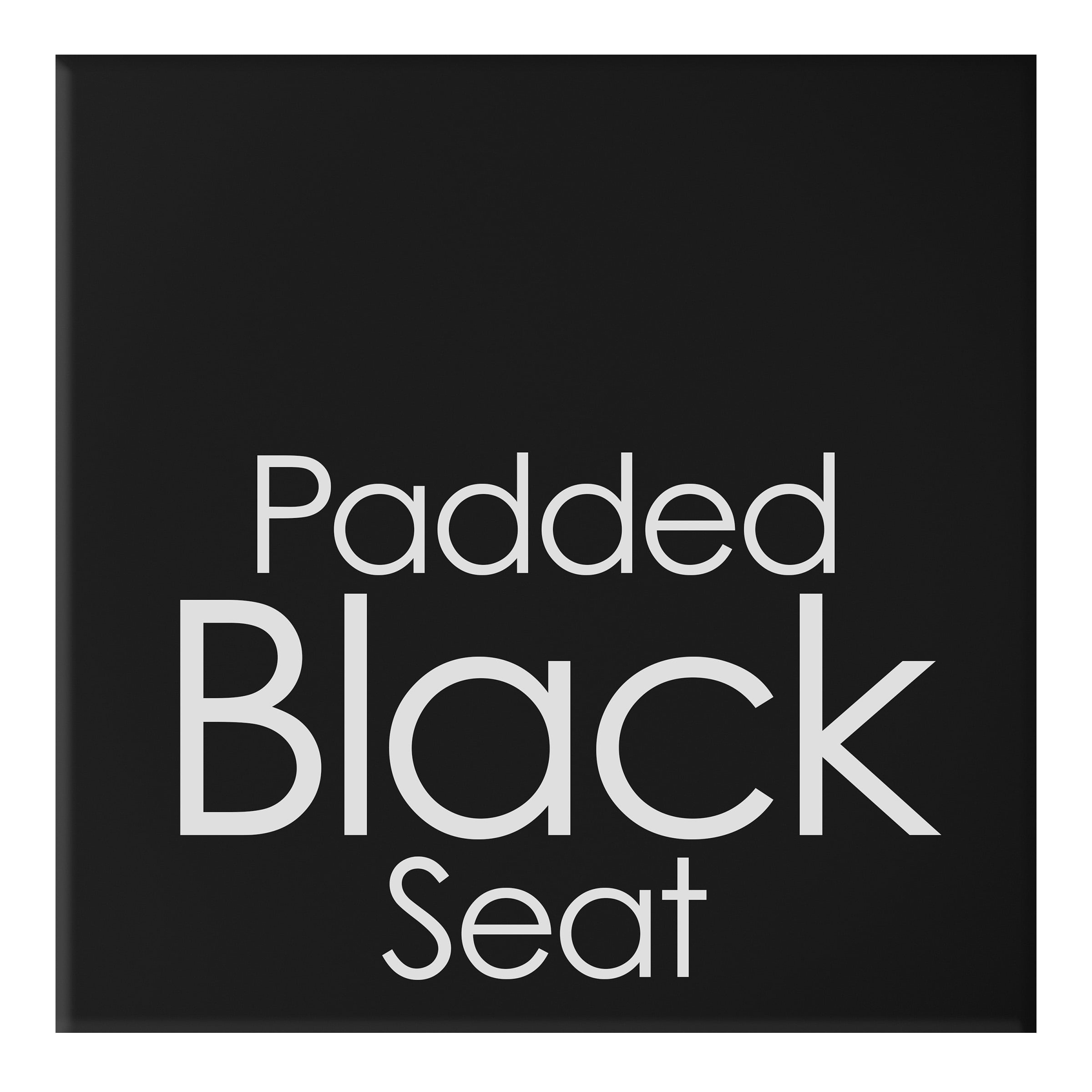 Trademark Home Folding Bar Stools–Set of 4, 18-inch Stools - 300lb Capacity and Padded Seats (Black)