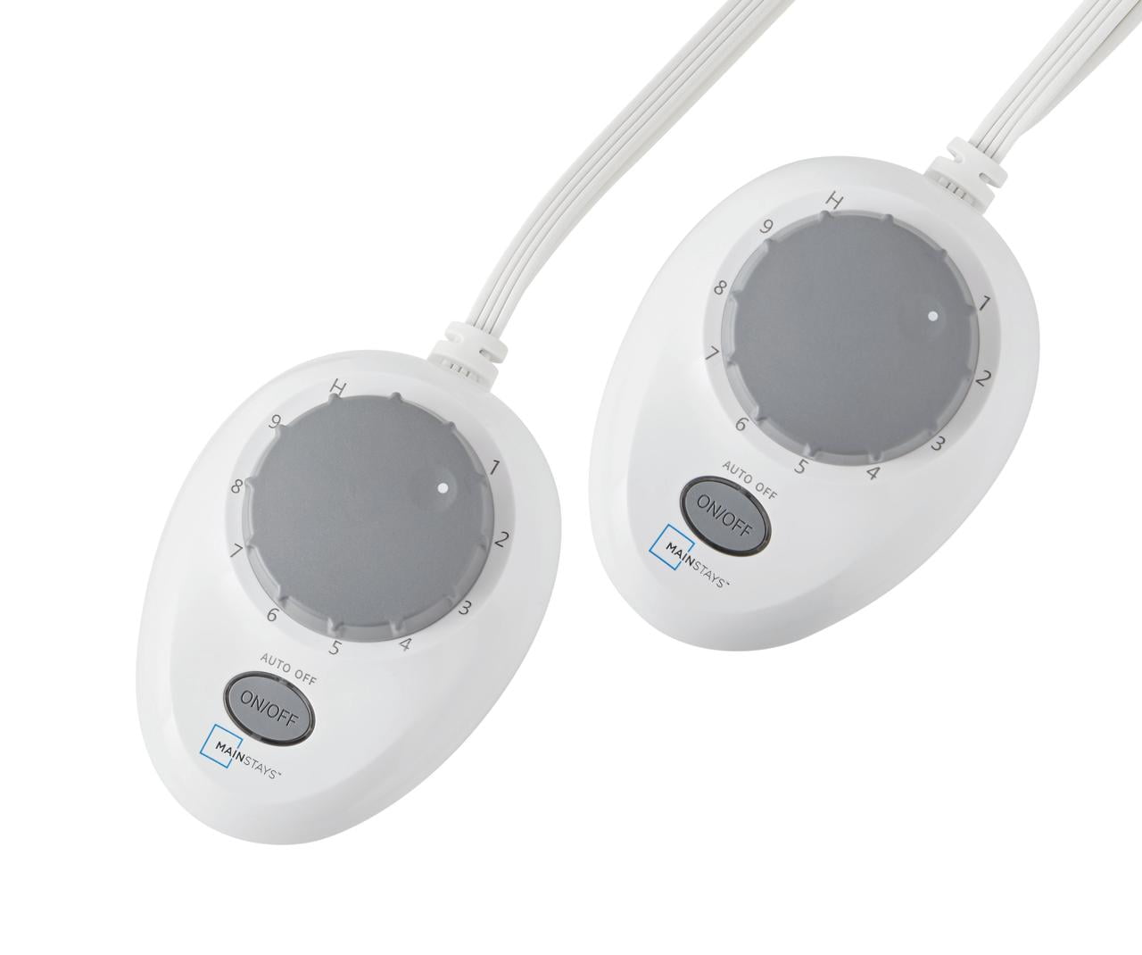 Mainstays Fleece Electric Heated Blanket, Gray, Queen