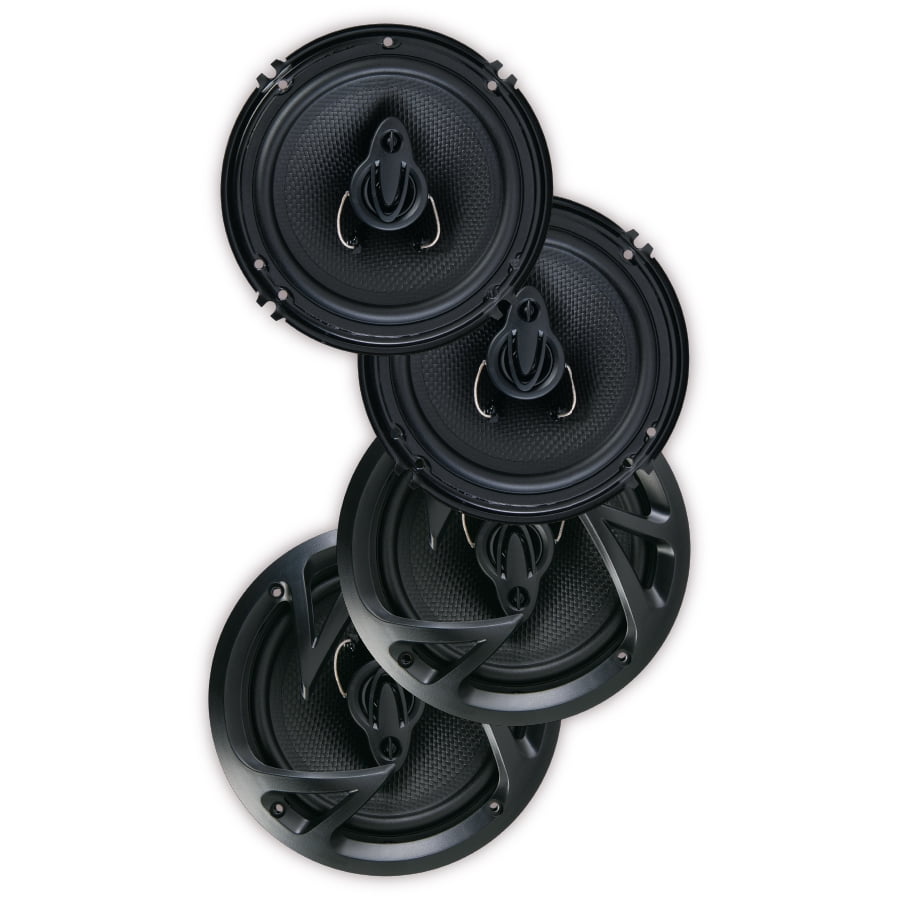 Power Acoustik Car Stereo Combo | Car Play/Android Auto Receiver & (4) 6.5