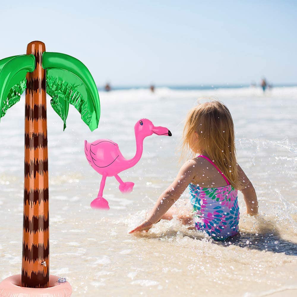 Ucradle Pool Blaster Swimming Pool Raft Float Inflatables Toy with Beach Balls, 9 Pack