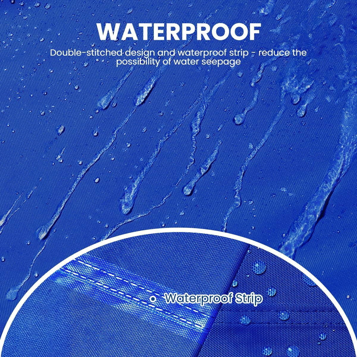 KING BIRD Heavy Duty Center Console Boat Cover, 600D Anti-Fade Marine Grade Oxford, Waterproof Trailerable UV Resistant with Adjustable 2 Tie-Down Straps