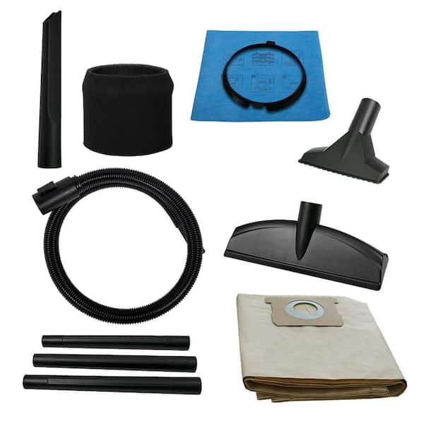 4 Gal. Poly Wet/Dry Vac with Filter, Hose, and Accessories