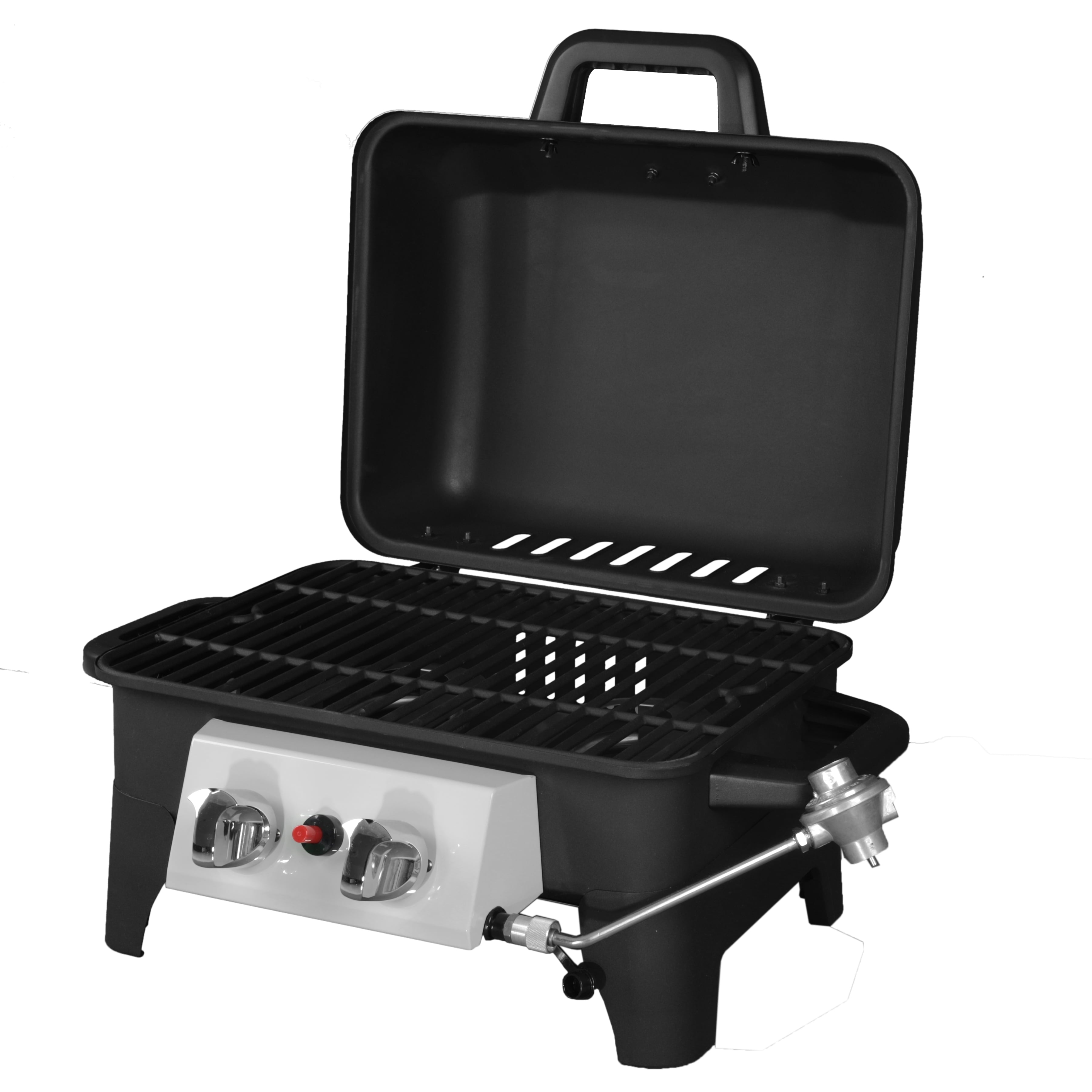 Trail 2 Burner Portable Propane Gas Grill, GBT2226W, Black
