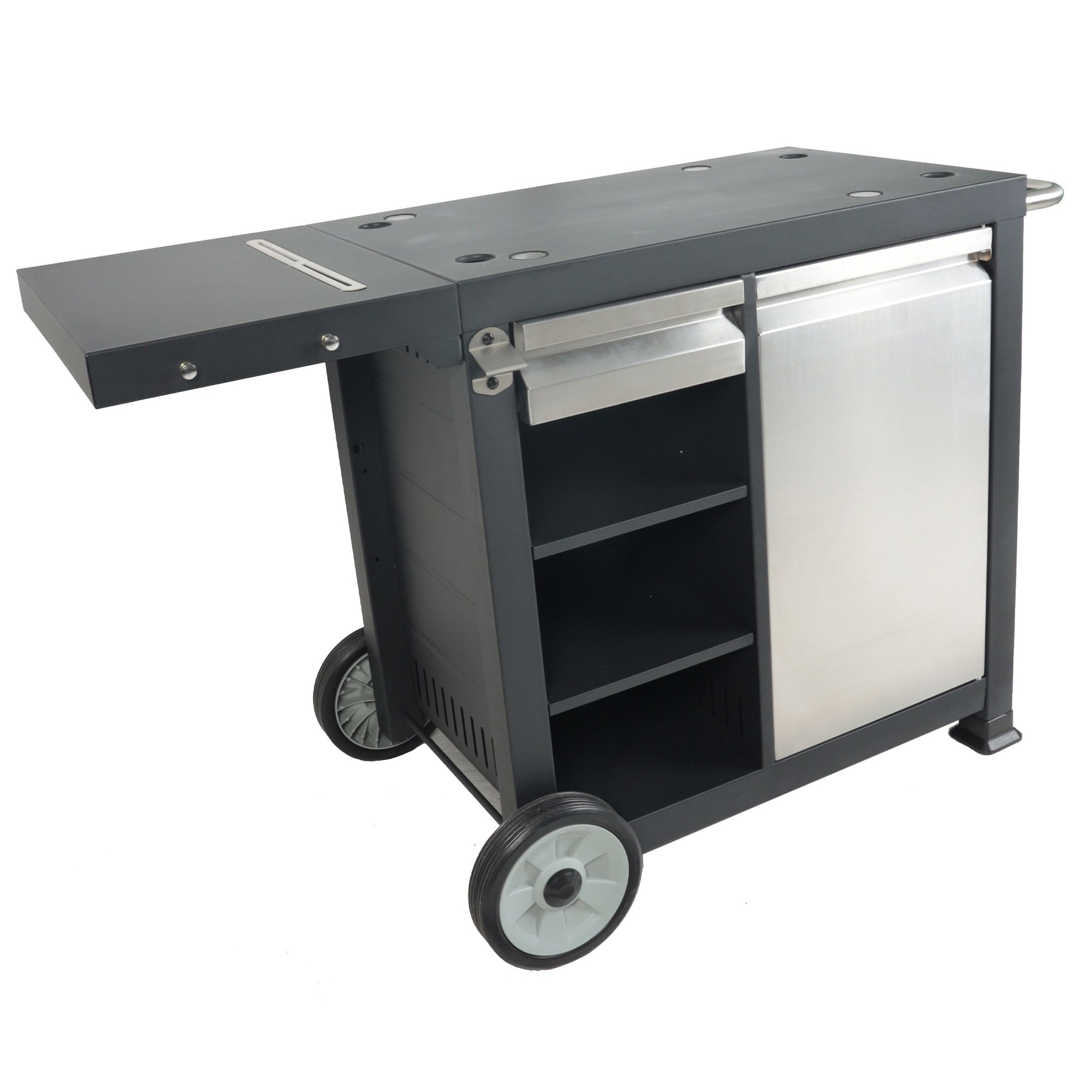 Universal Rolling Prep Cart for Portable Outdoor Griddle and Grills