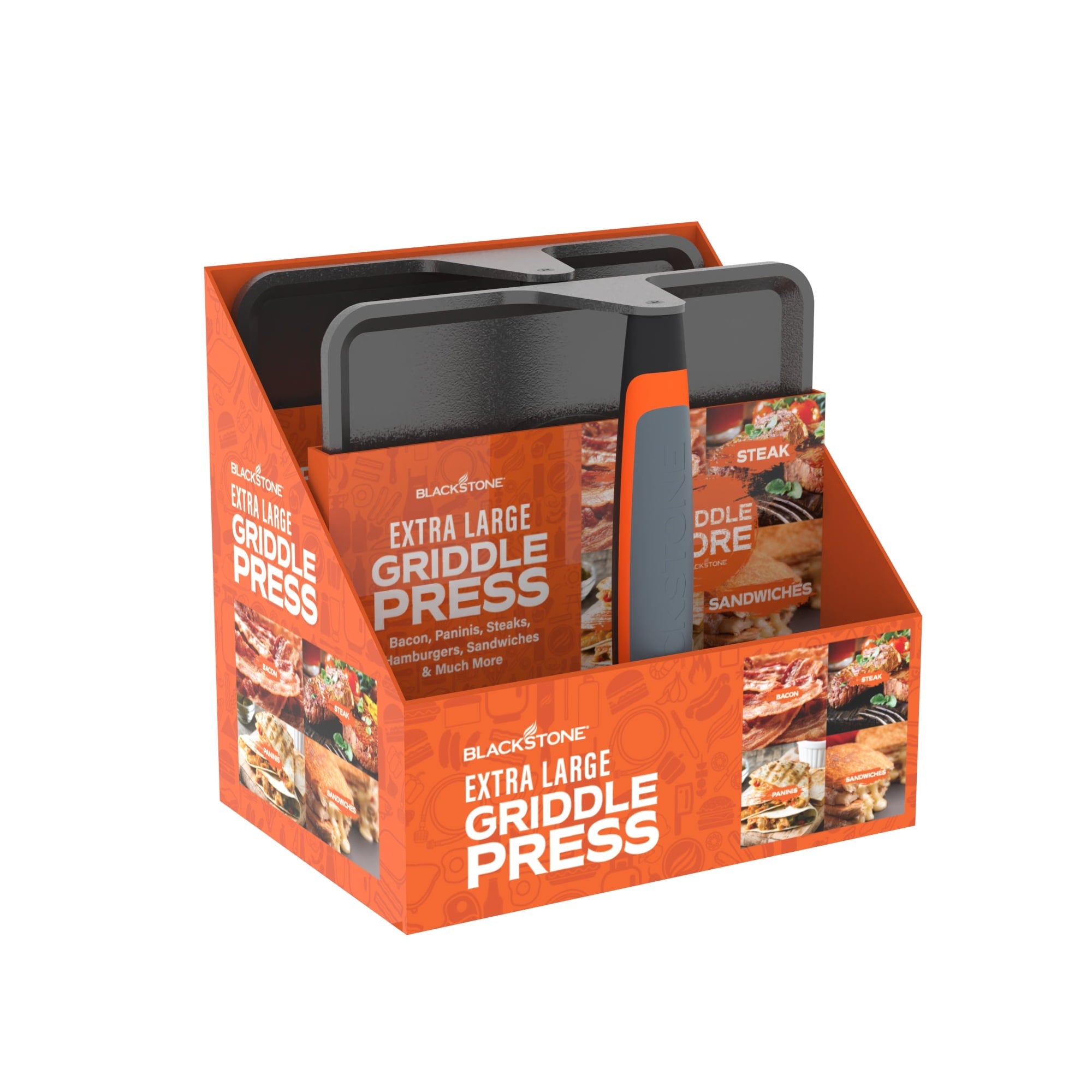 Blackstone Cast Iron XL Griddle Grill Press with Signature Handle