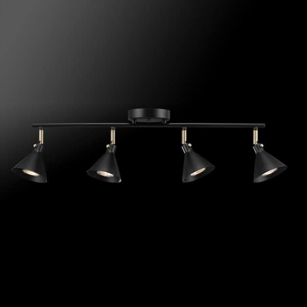 Tristan 2.17 ft. 4-Light Matte Black Linear Track Lighting Kit