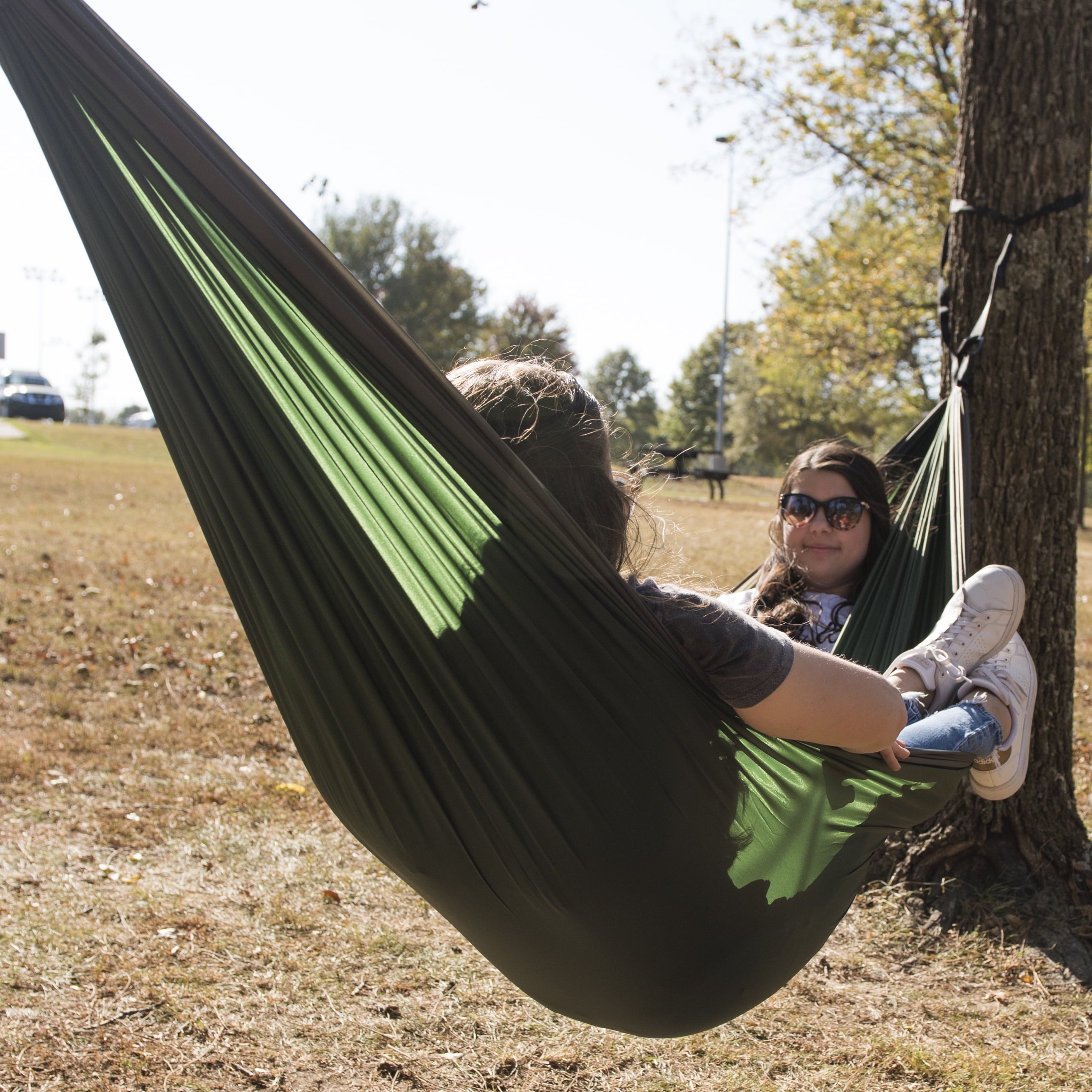EQUIP Tree Hammock, Green and Gray