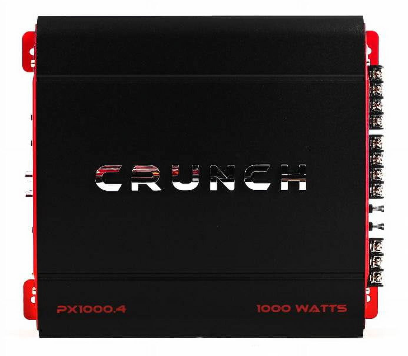 Crunch PX-1000 Car Stereo Amp w/ 4 3-Way Speakers and Soundstorm Wiring Kit