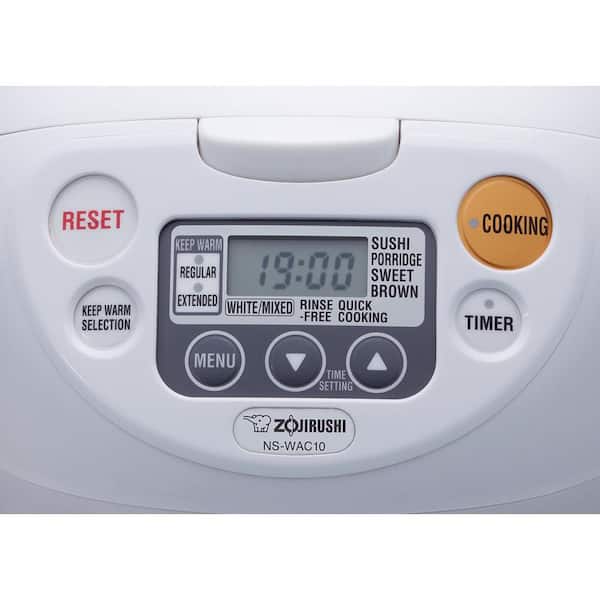 Micom 5-Cup Cool White Rice Cooker and Warmer with Built-In Timer