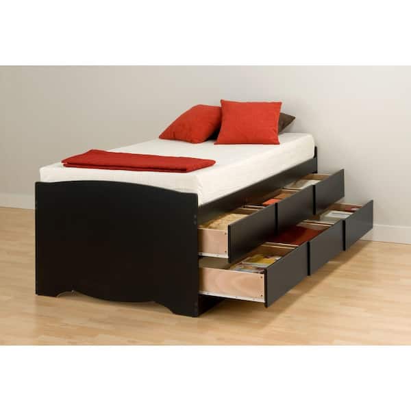 Sonoma Twin Wood Storage Bed