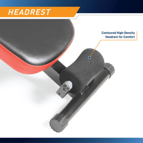 Marcy Folding Utility Bench with Headrest Slant Board SB-4606