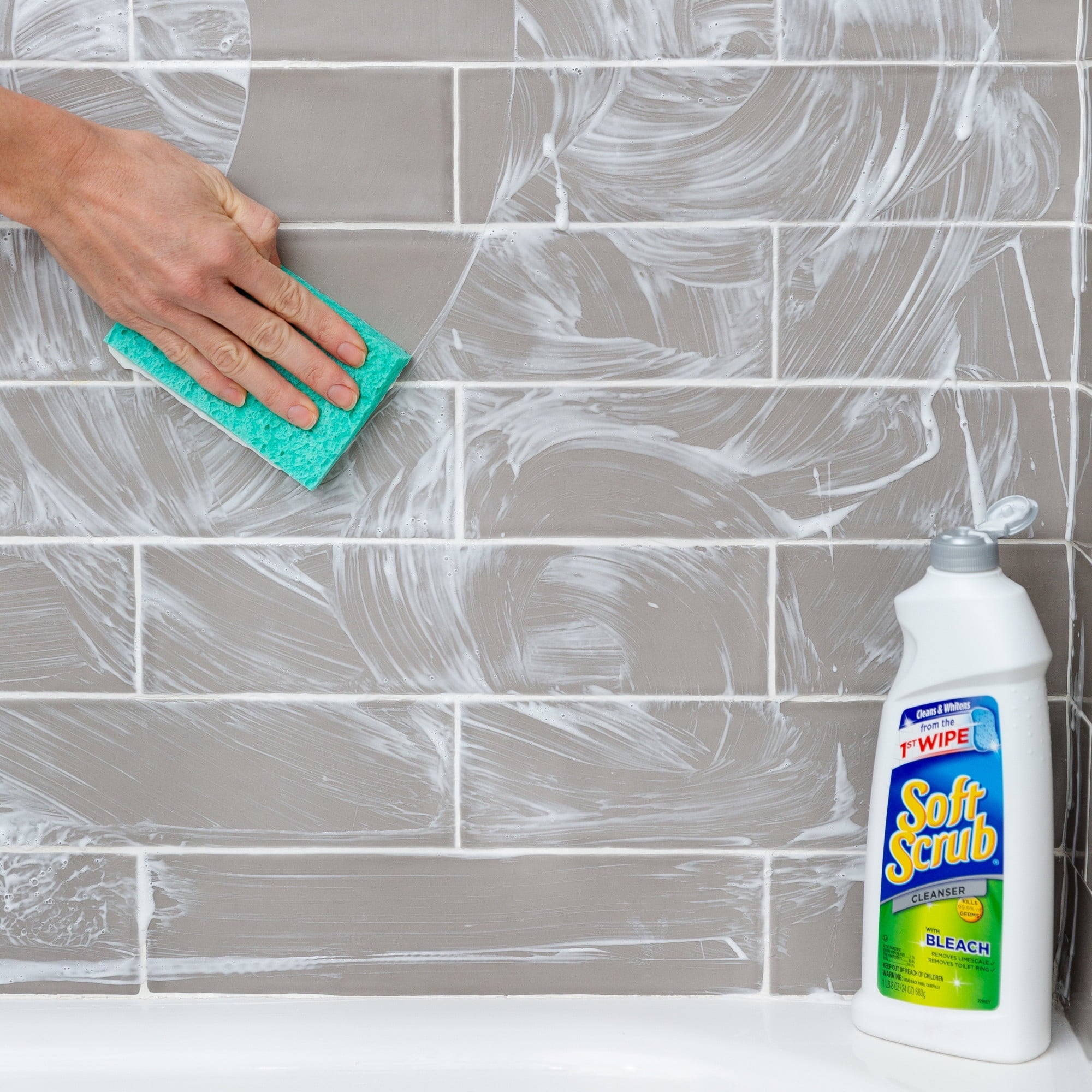 Soft Scrub Antibacterial Cleaner with Bleach Surface Cleanser, 24 Fluid Ounces