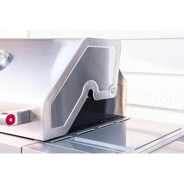 3-Burner Propane Gas Grill in Stainless Steel with Ceramic Sear Side Burner