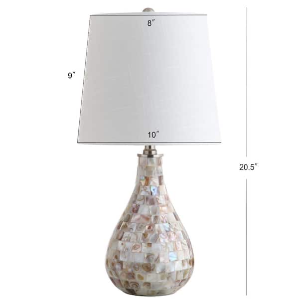 Mona 20.5 in. Seashell Mini Table Lamp