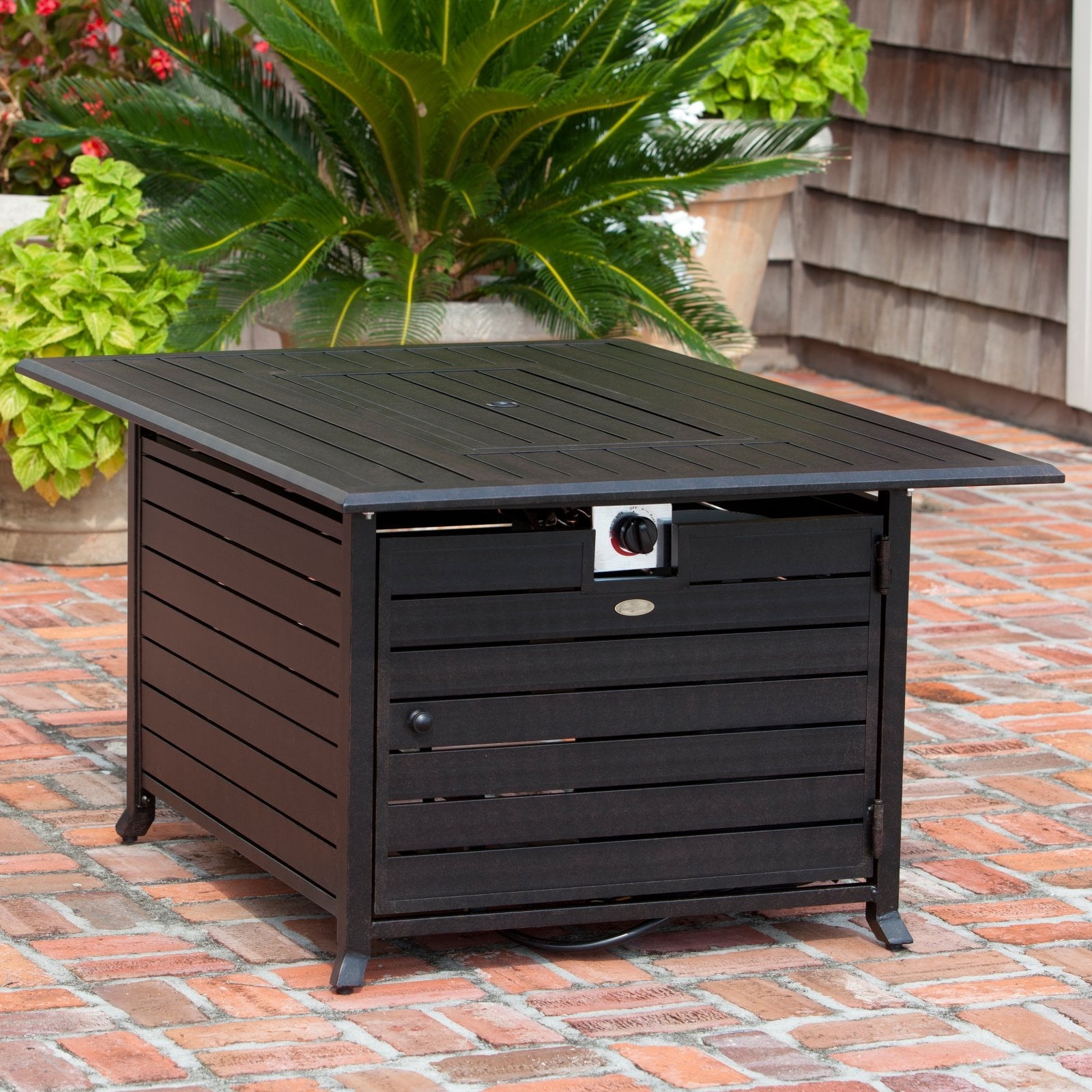 Fire Sense Extruded Aluminum Rectangular LPG Fire Pit