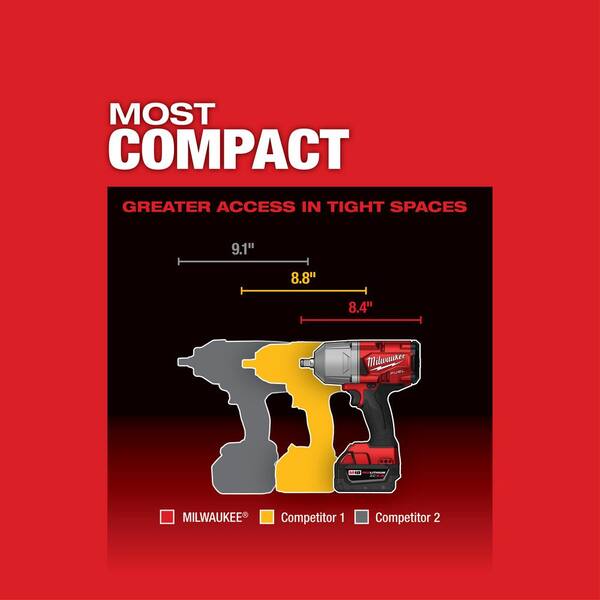 M18 FUEL 18V Lithium-Ion Brushless Cordless 1/2 in. Impact Wrench with Friction Ring (2-Tool)