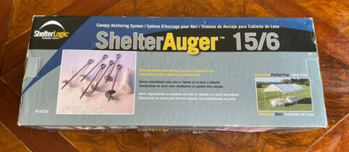 ShelterLogic ShelterAuger 6 Piece Reusable Heavy Duty Steel Earth Auger 10076
