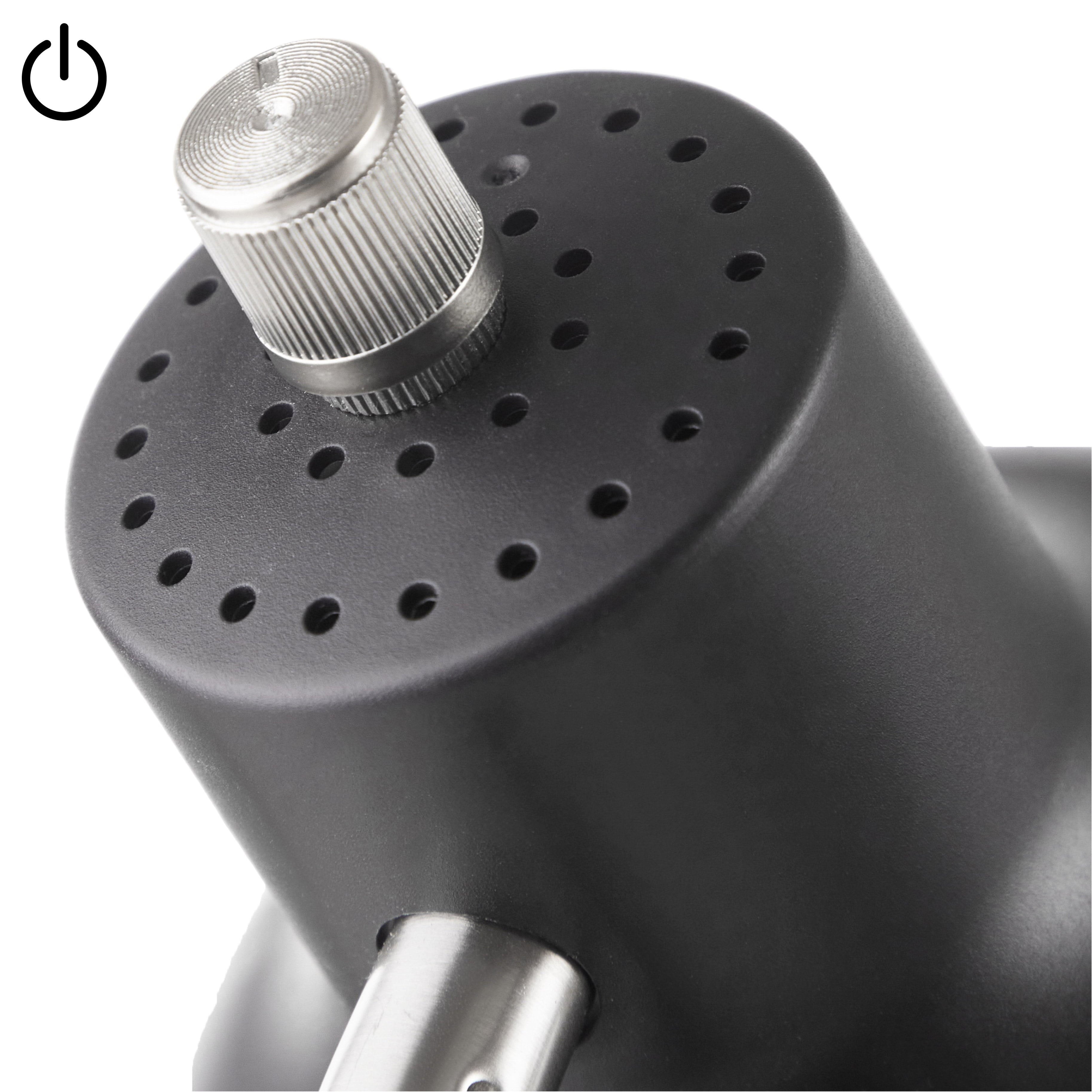 Mainstays LED Desk Lamp with Catch-All Base & AC Outlet, Matte Black