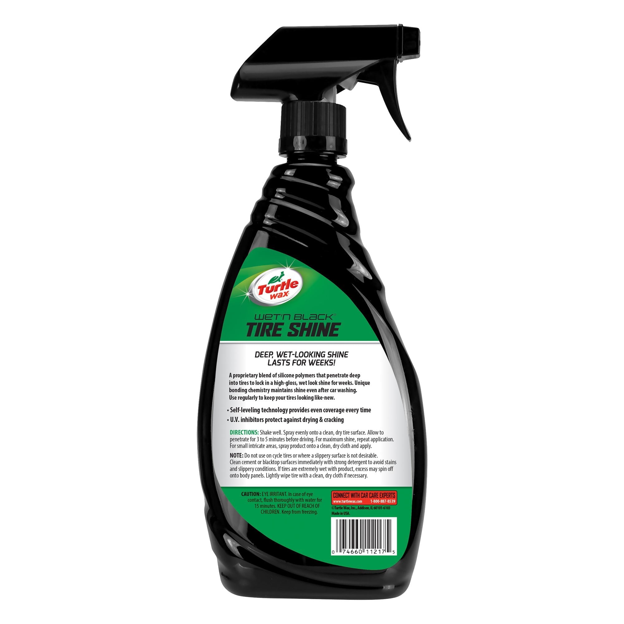 Turtle Wax 50804 Wet 'N Black Tire Shine Trigger, 23 oz