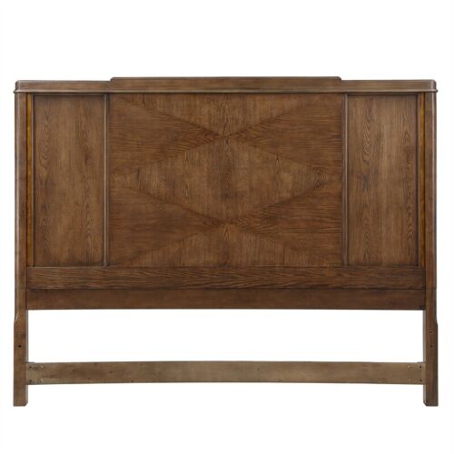 Milan Walnut Brown Wood King Bed