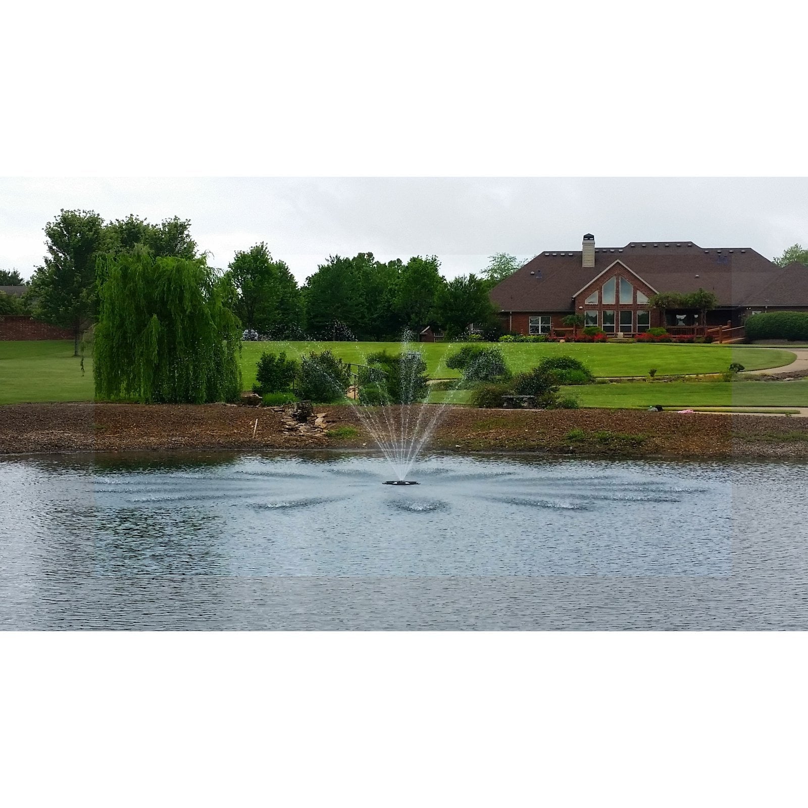 Outdoor Water Solutions 1/2 HP Eco Floating Fountain With Lights