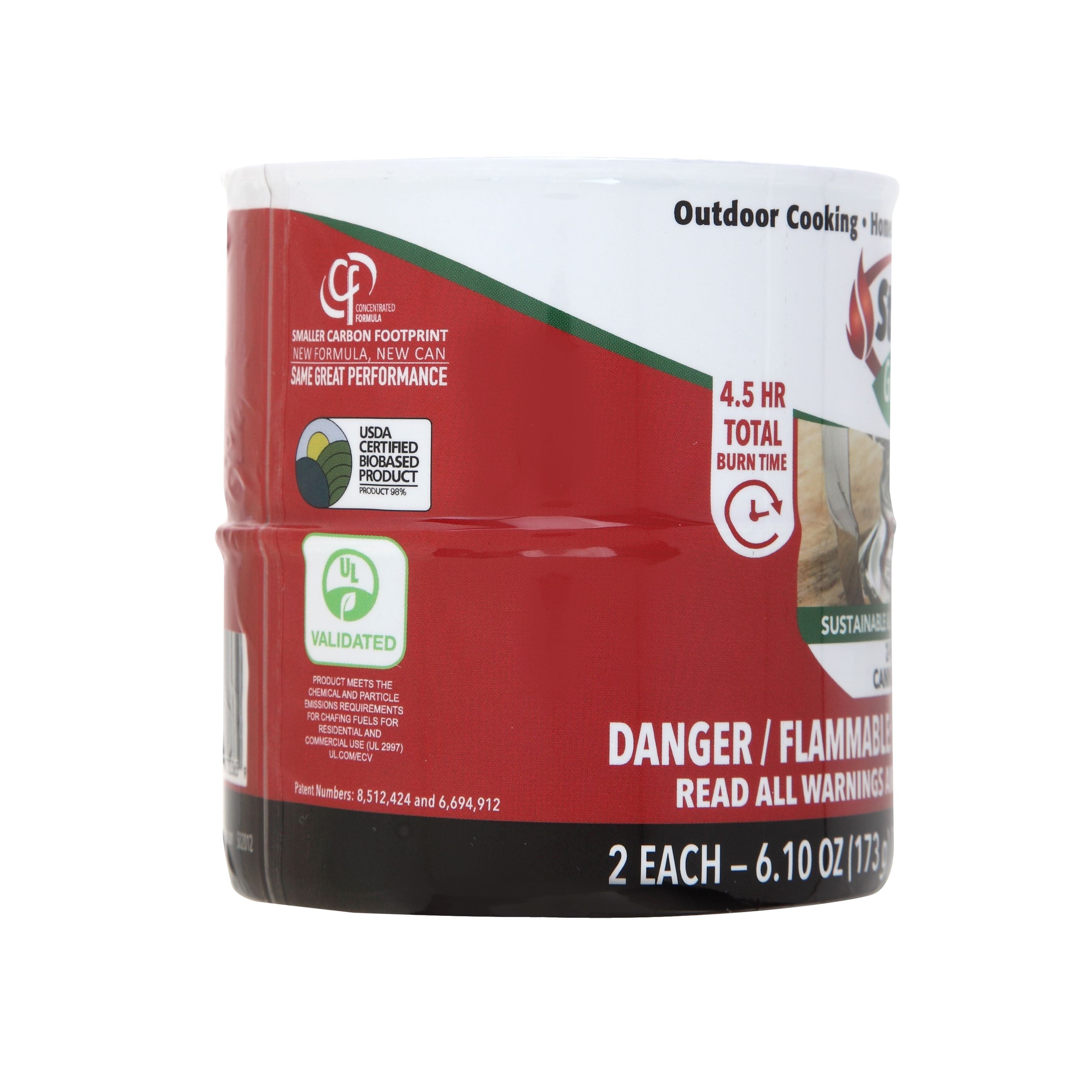 Sterno 2 Pack Canned Heat 2.25 Hour Ethanol Gel Fuel