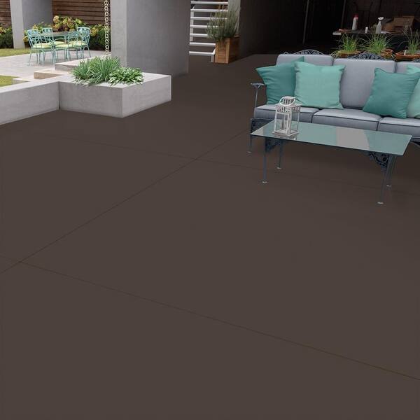 1 gal. #N210-7 Havana Coffee Self-Priming 1-Part Epoxy Satin Interior/Exterior Concrete and Garage Floor Paint