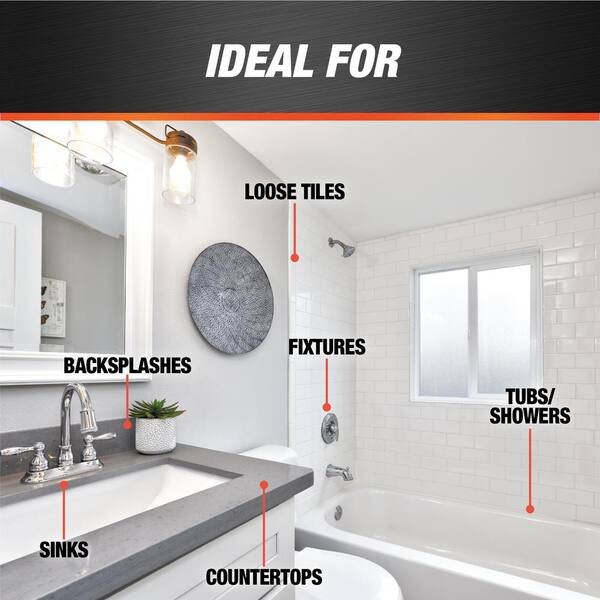 AMP Advanced Modified Polymer 9 oz. White Kitchen and Bath Sealant (12-Pack)