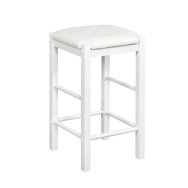Tahoe White Wood with White and Grey Faux Marble Top 3-Piece Tavern Set