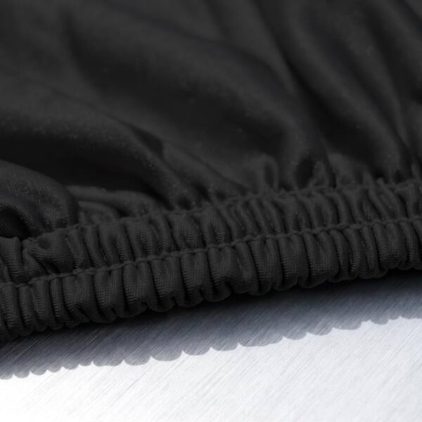 Indoor Stretch 86 in. x 44 in. x 44 in. Black Motorcycle Cover Size MC-0