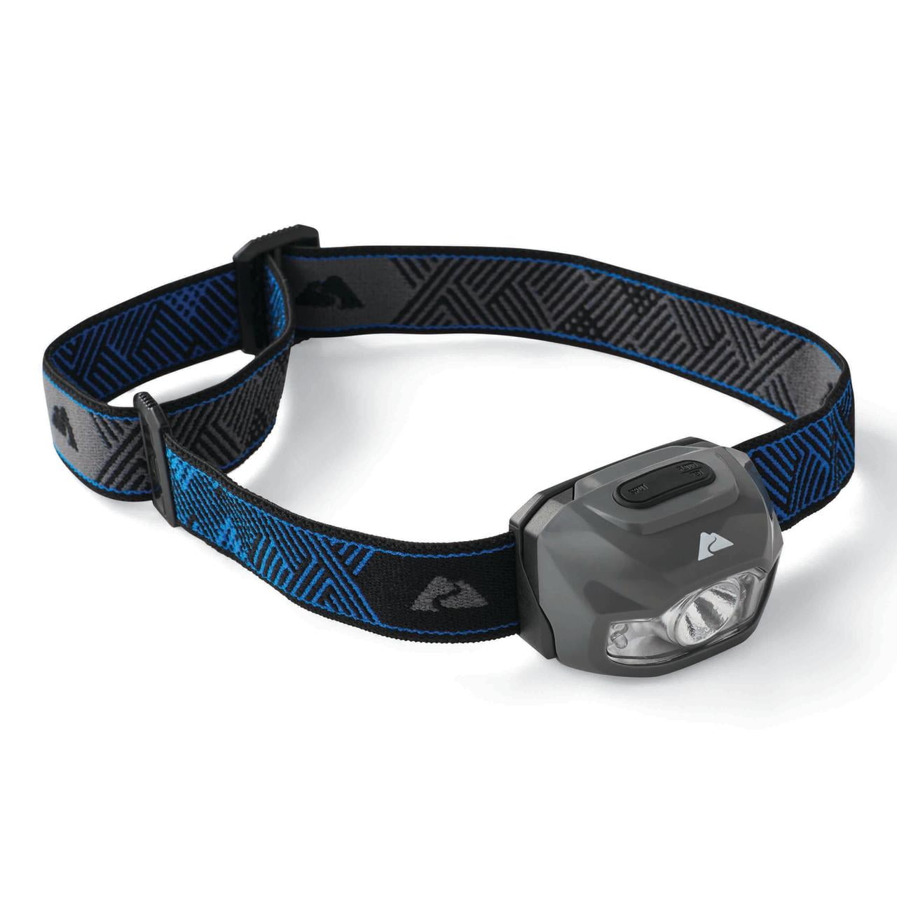 Ozark Trail 3 AAA Batteries LED Headlamp, IPX4 Weather and Drop Resistant, 300 Lumen, Multi-Color