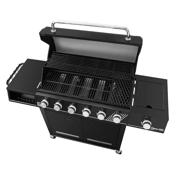 6-Burner Natural Gas Grill in Matte Black with TriVantage Multi-Functional Cooking System