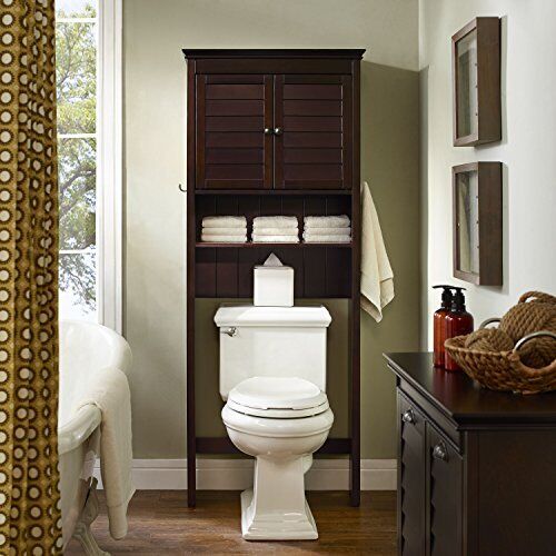 Lydia Space Saver Bathroom Cabinet Espresso