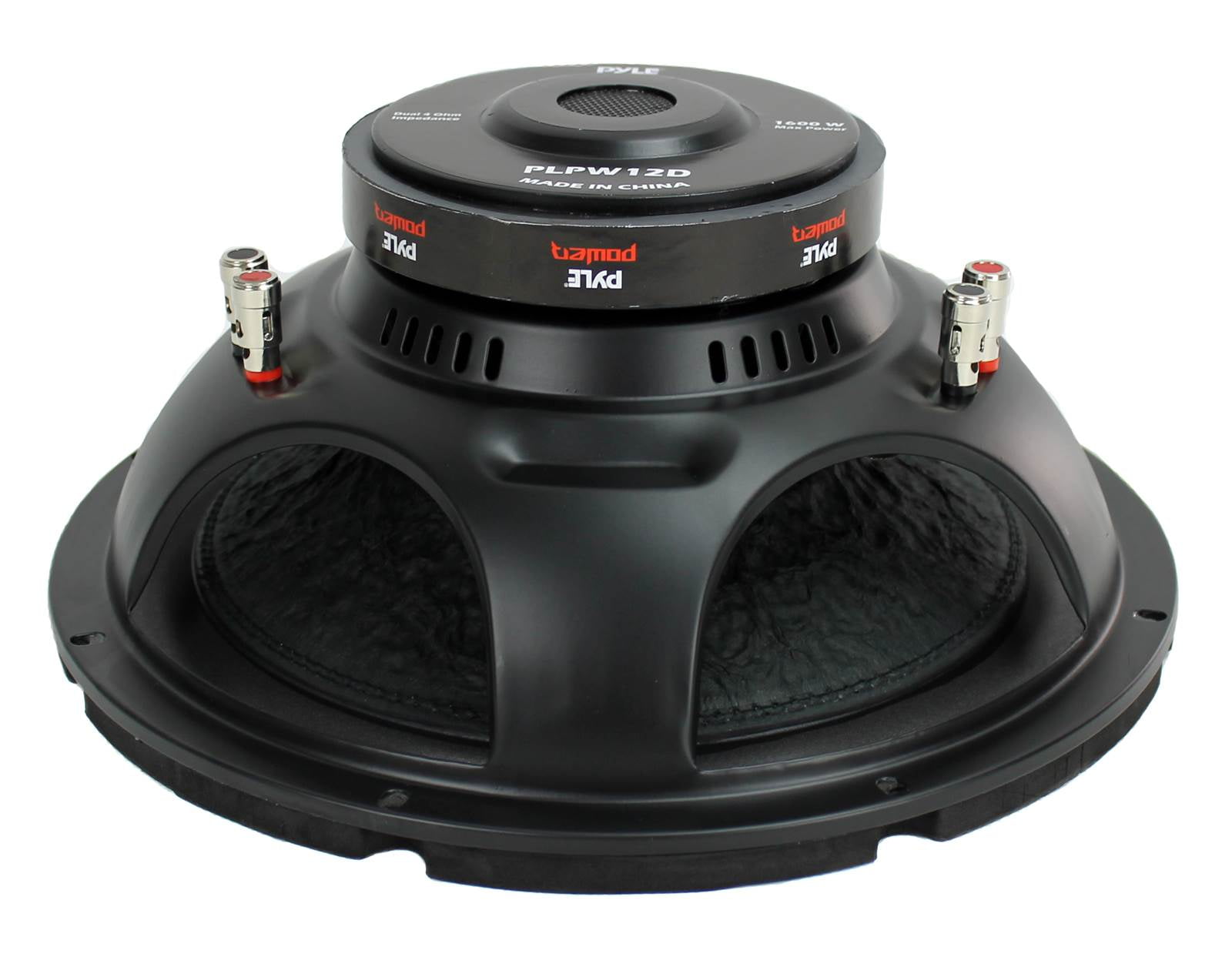 PYLE 12 inch 1600 Watts Car Audio Power Dual Voice Coil 4 Ohm Subwoofer Unit