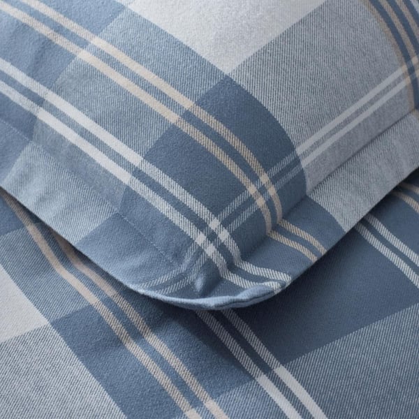 Company Cotton Oversized Plaid Velvet Flannel Gray Multi Cotton Standard Sham