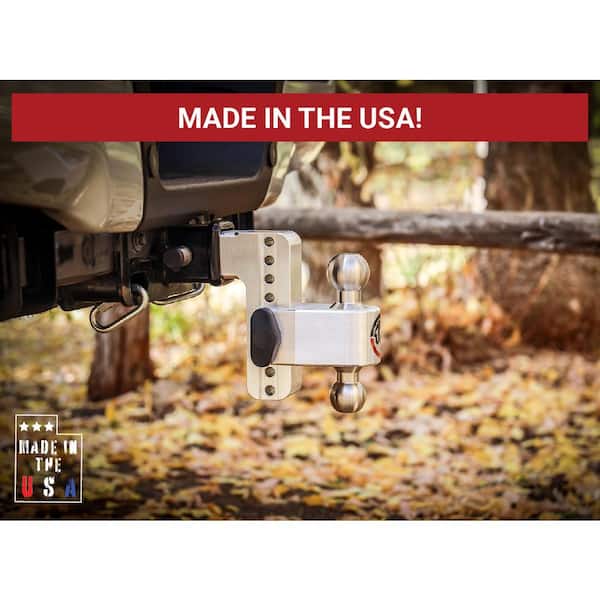 180 HITCH LTB8-2.5-KA 8 in. Drop Hitch, 2.5 in. Receiver 18,500 LBS GTW - Keyed Alike Key Lock and Hitch Pin