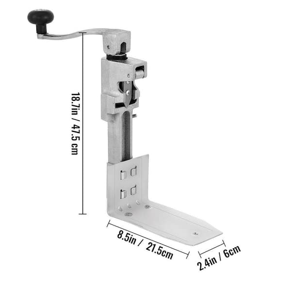 Commercial Can Opener 15.7 in. Heavy Duty Manual Table Can Opener Tabletop Can Opener for Restaurant Hotel Bar