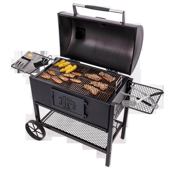 Judge Charcoal Smoker Grill in Black with 540 sq. in. Cooking Space