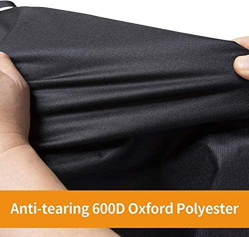 iCOVER 600D Grill Cover - 60 inch Heavy Duty Barbeque Gas Grill Cover 600D Canvas Waterproof No Fading Smoker BBQ Covers, for Weber,Char Broil, Holland, Jenn Air, Brinkmann